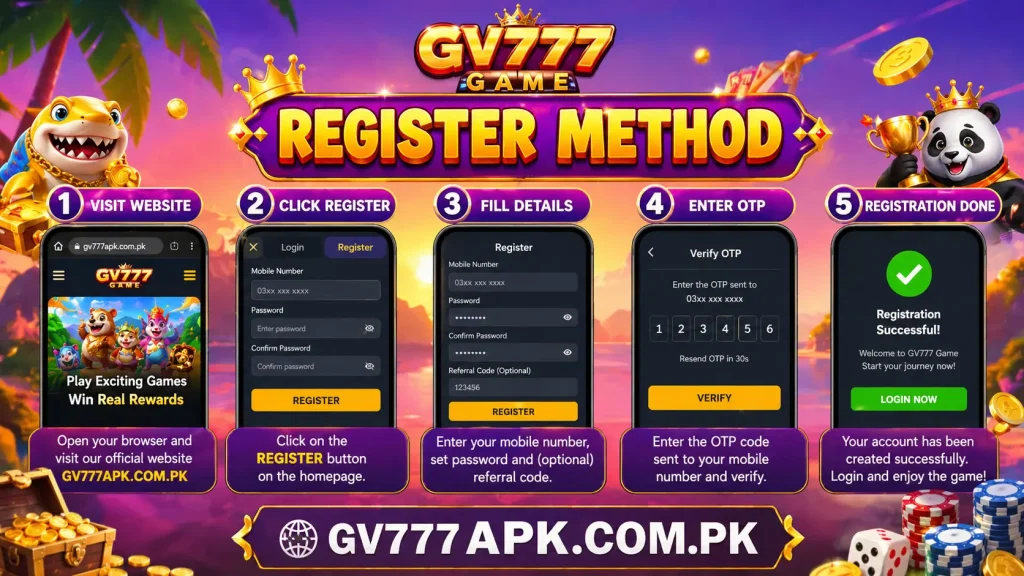 How to Register an Account on the GV777 Game App?
